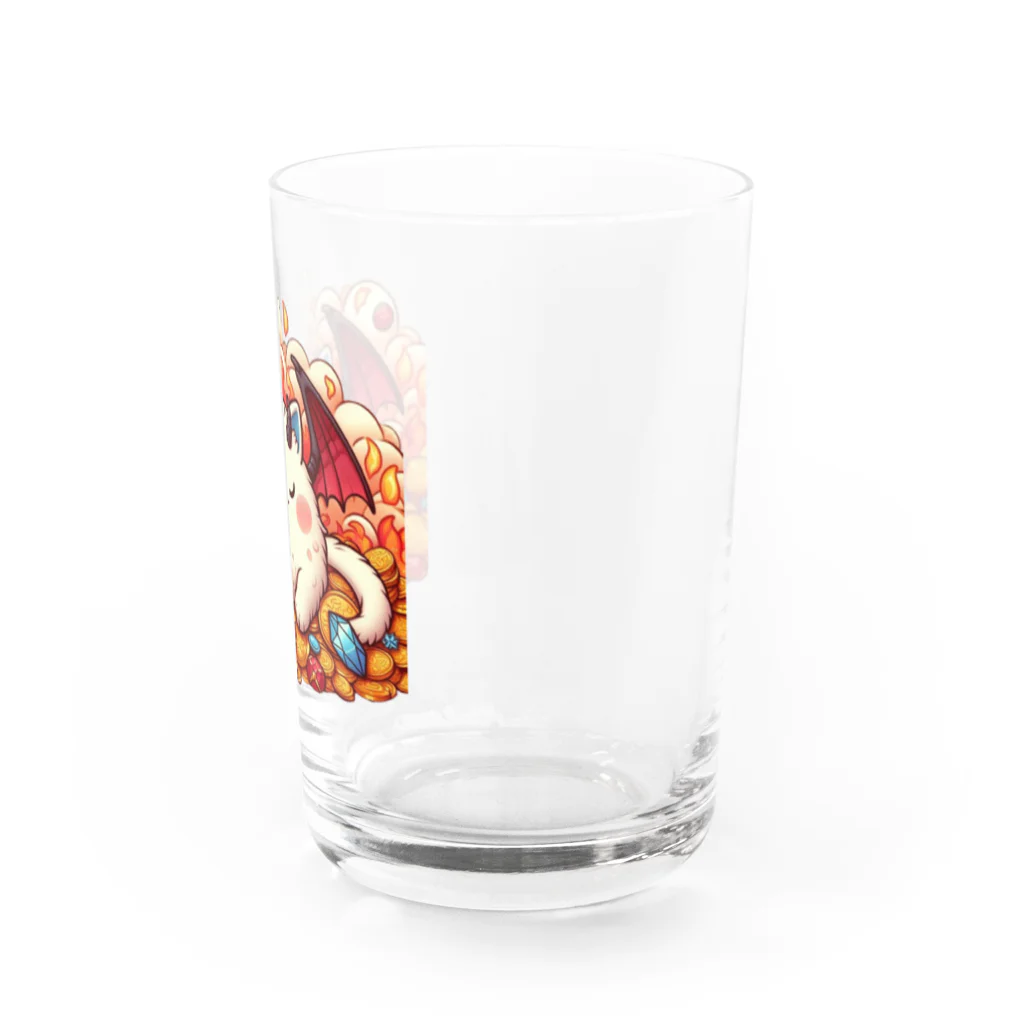 nekodoragonのおやすみ！猫ドラゴン　背景透過ver Water Glass :right