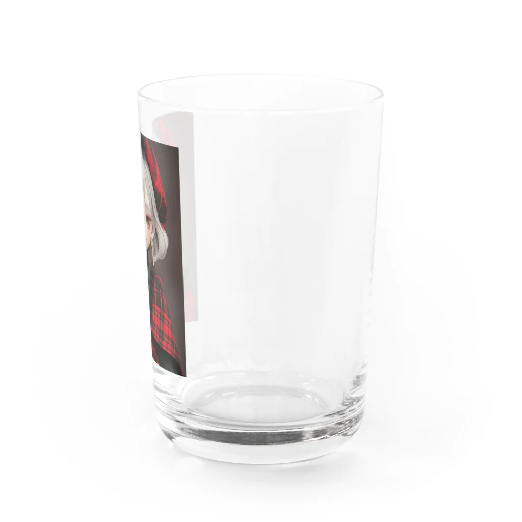 AQUAMETAVERSEのタータンチエクの服を着た少女　なでしこ1478 Water Glass :right