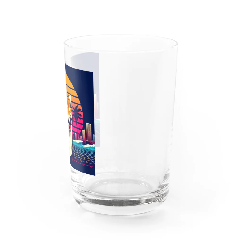 80s_popの80s_pop Dog No.1 (Shiba Inu) Water Glass :right