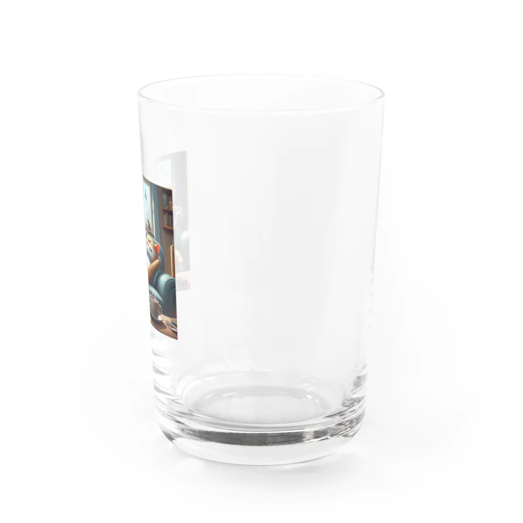 能天気ライフの能天気ライフにゃんこ Water Glass :right