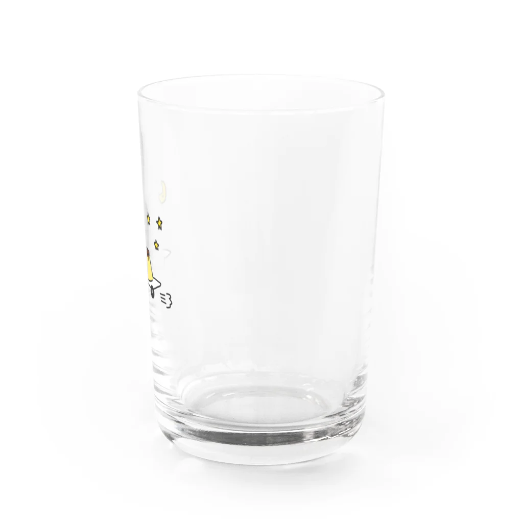 愛と幸せの魔法使いの月夜に駆けるプリン Water Glass :right