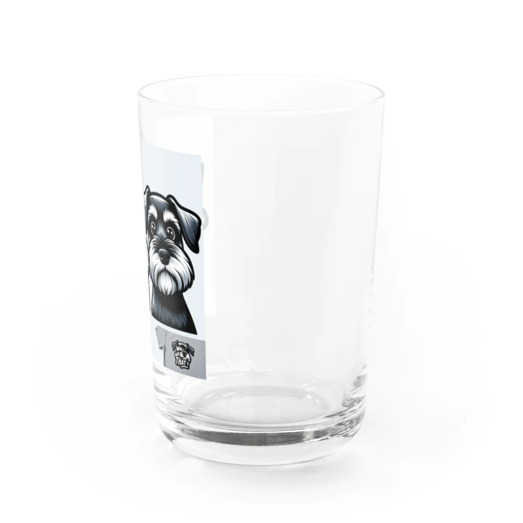 keikei5のキュートなシュナウザー Water Glass :right