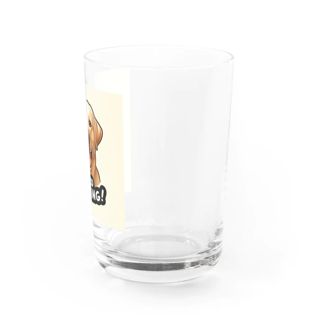 keikei5のキュートなゴールデンレトリバー Water Glass :right