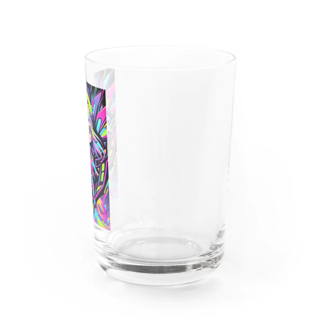 GUMIKOのカラフルな宇宙の冒険Girl Water Glass :right
