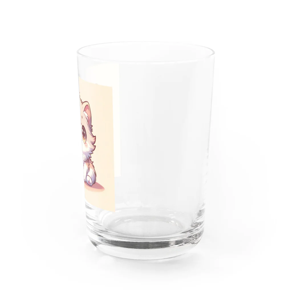 ネコ好き！！の遊び心あるポーズの可愛いネコ Water Glass :right