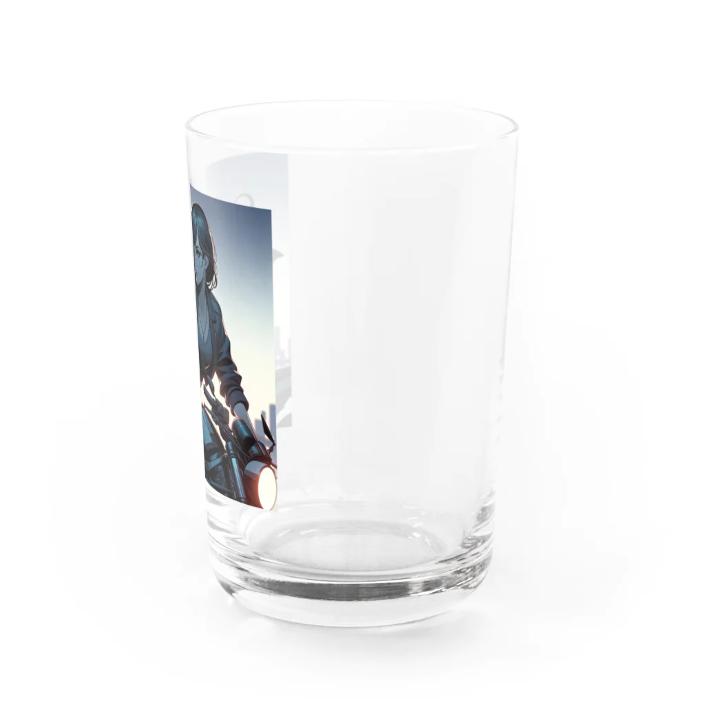 ヨーカズのバイク女子 Water Glass :right