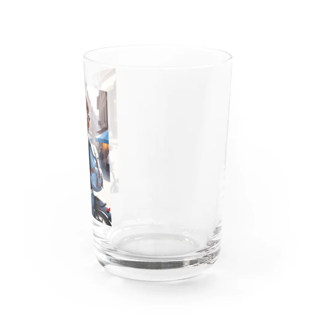 ヨーカズのバイク女子そら Water Glass :right