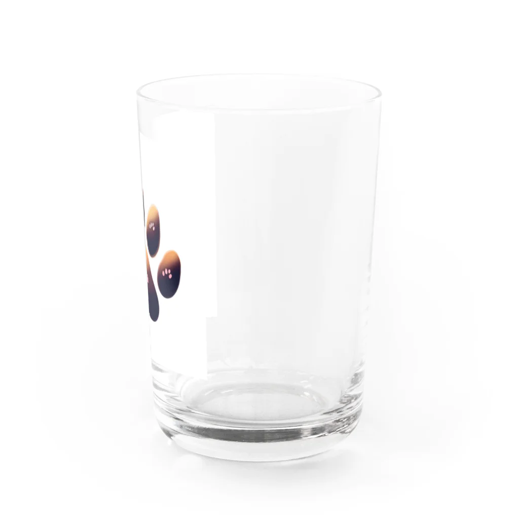 ニャン丸の猫の肉球ニャンポイント Water Glass :right