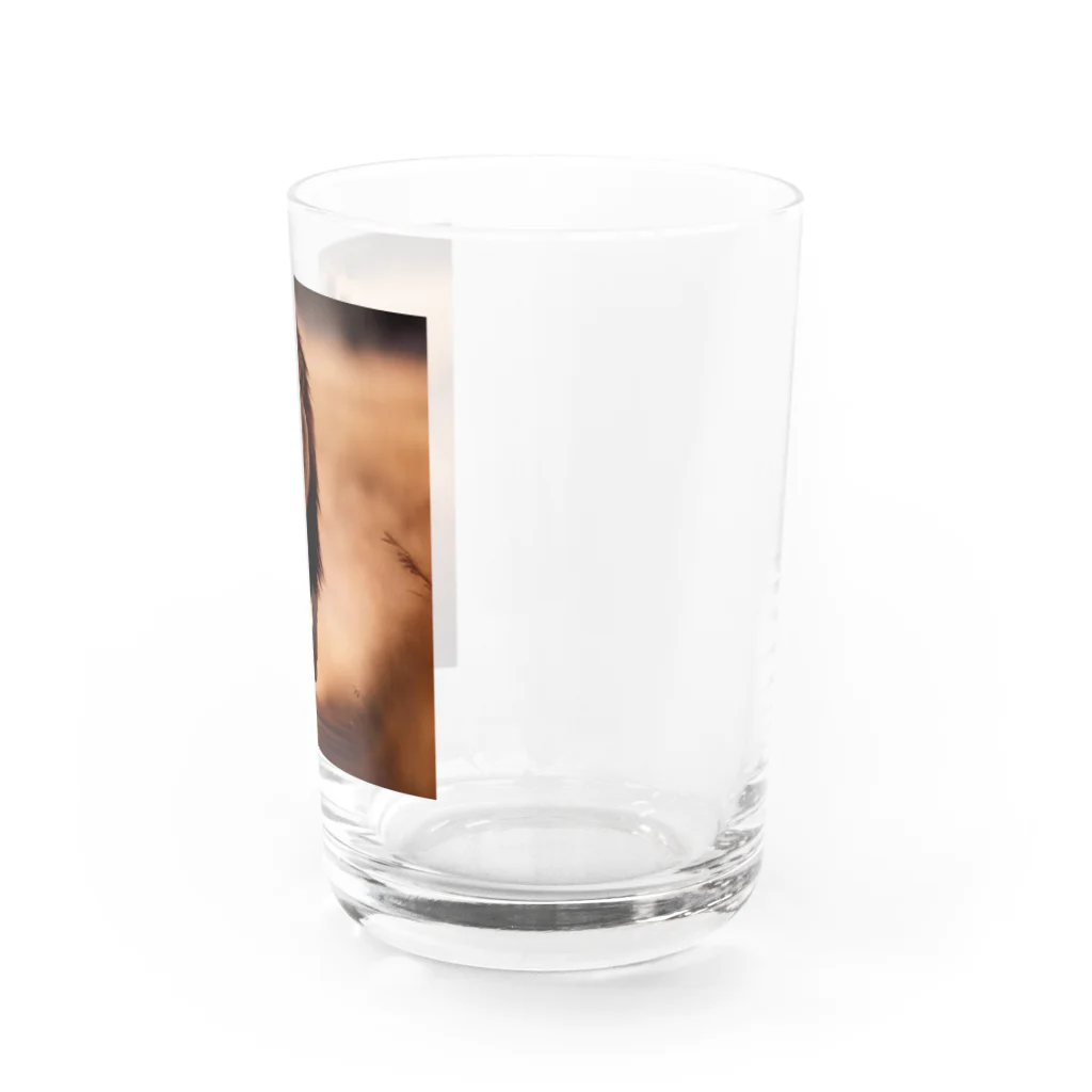 namuhatimanの走っているライオン Water Glass :right