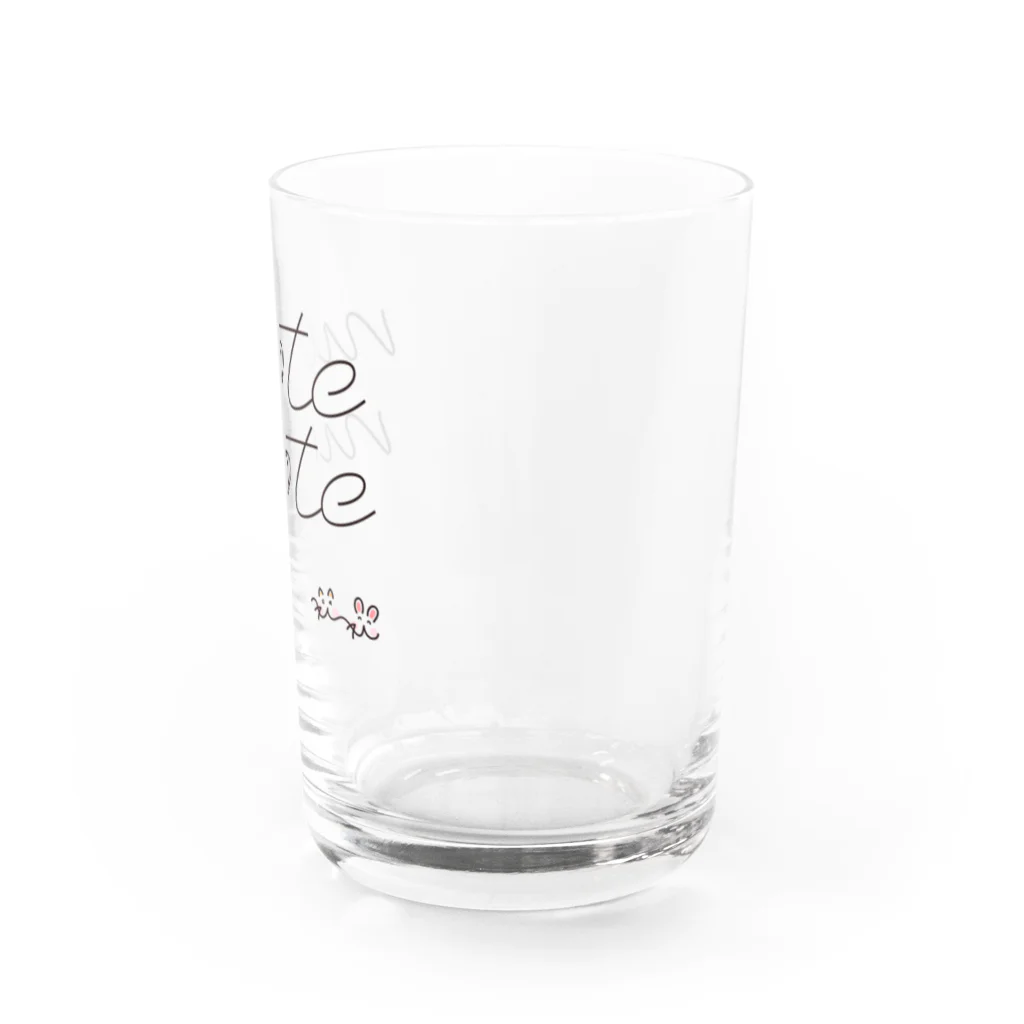 モテモテのモテモテ Water Glass :right