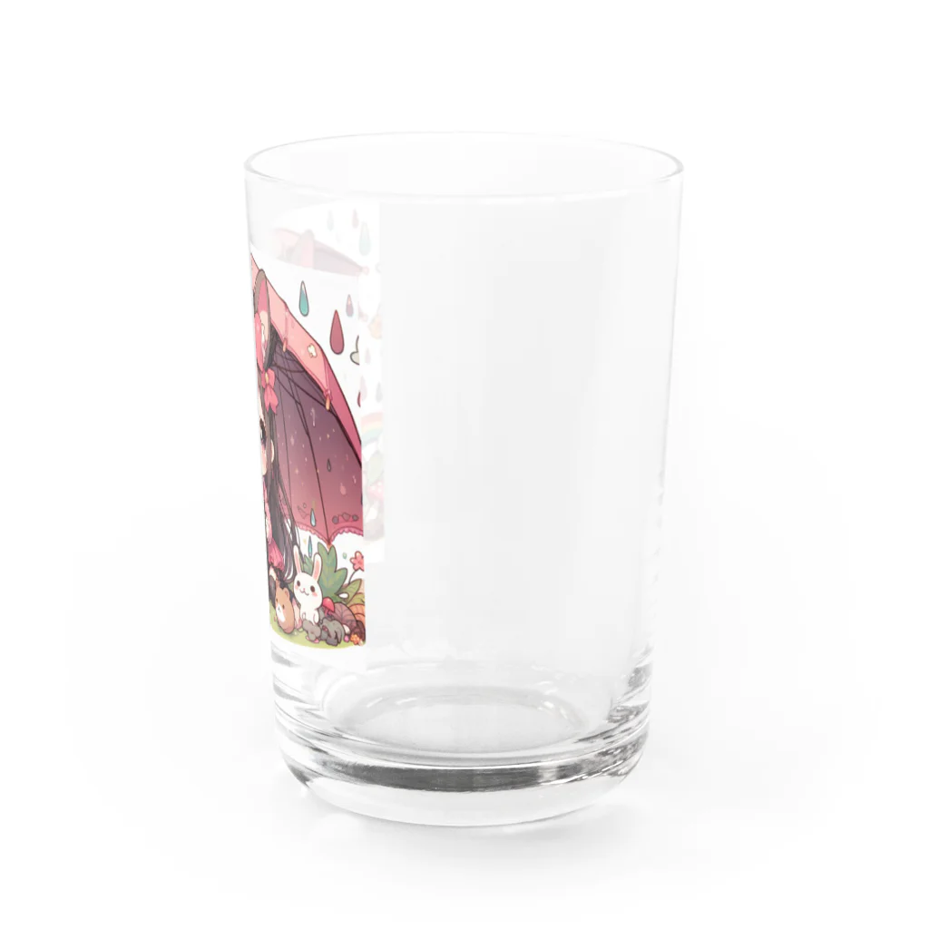 かるるんショップのカメラと傘とうさ耳少女とシリーズ Water Glass :right