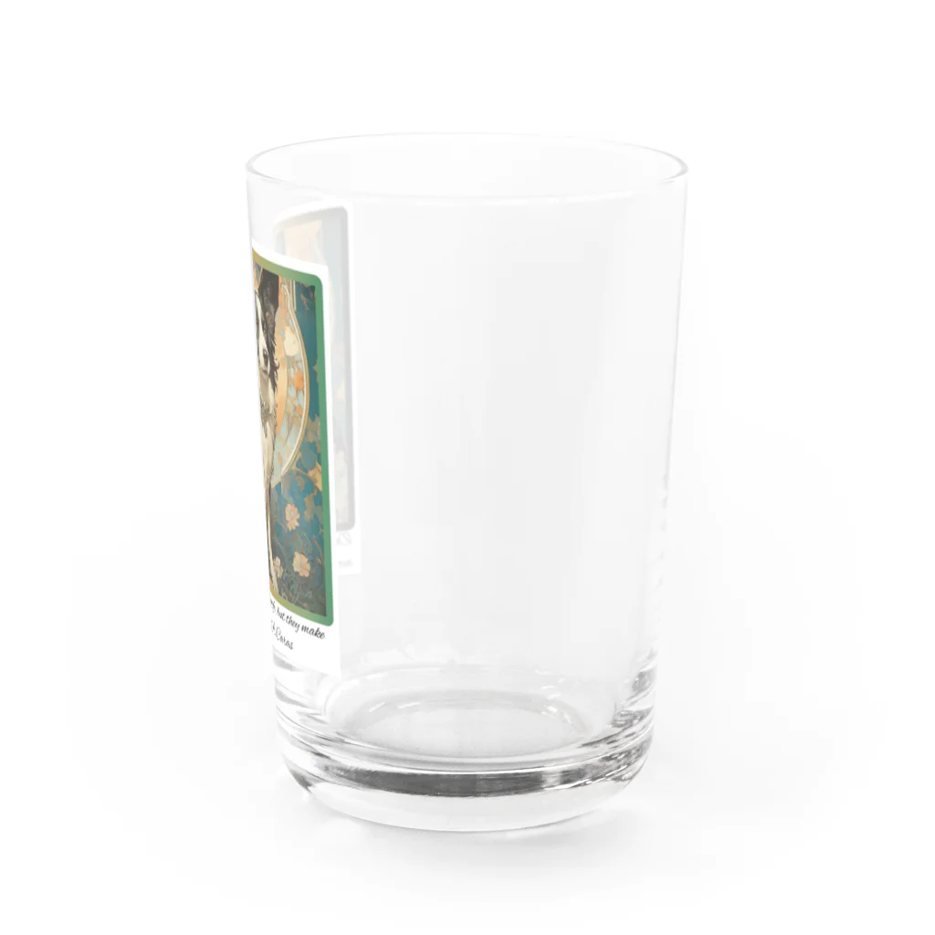 adarahの賢く魅力的ボーダーコリー Water Glass :right