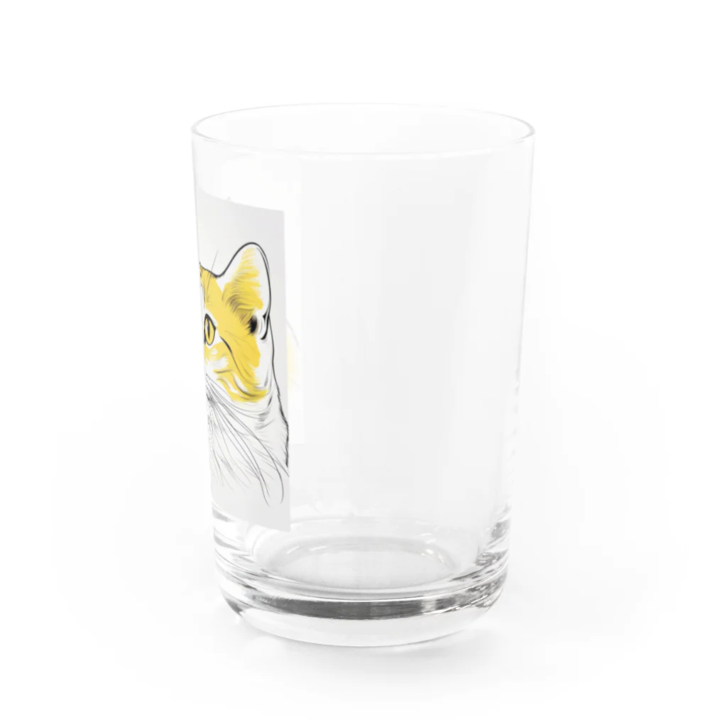 SerenDの猫スケッチ　たまにゃん Water Glass :right
