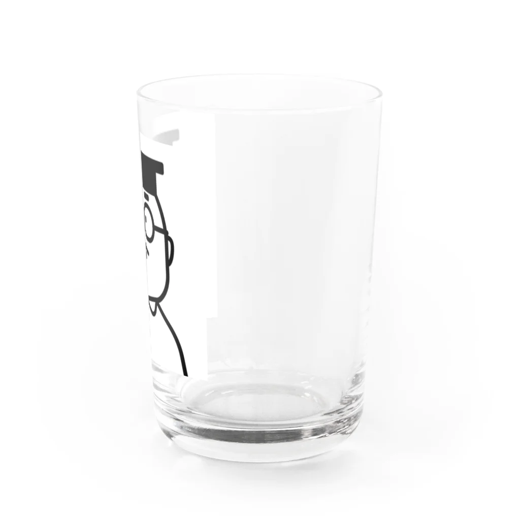 コトアート: 「私はわたし、人は人」のぼく教授 Water Glass :right