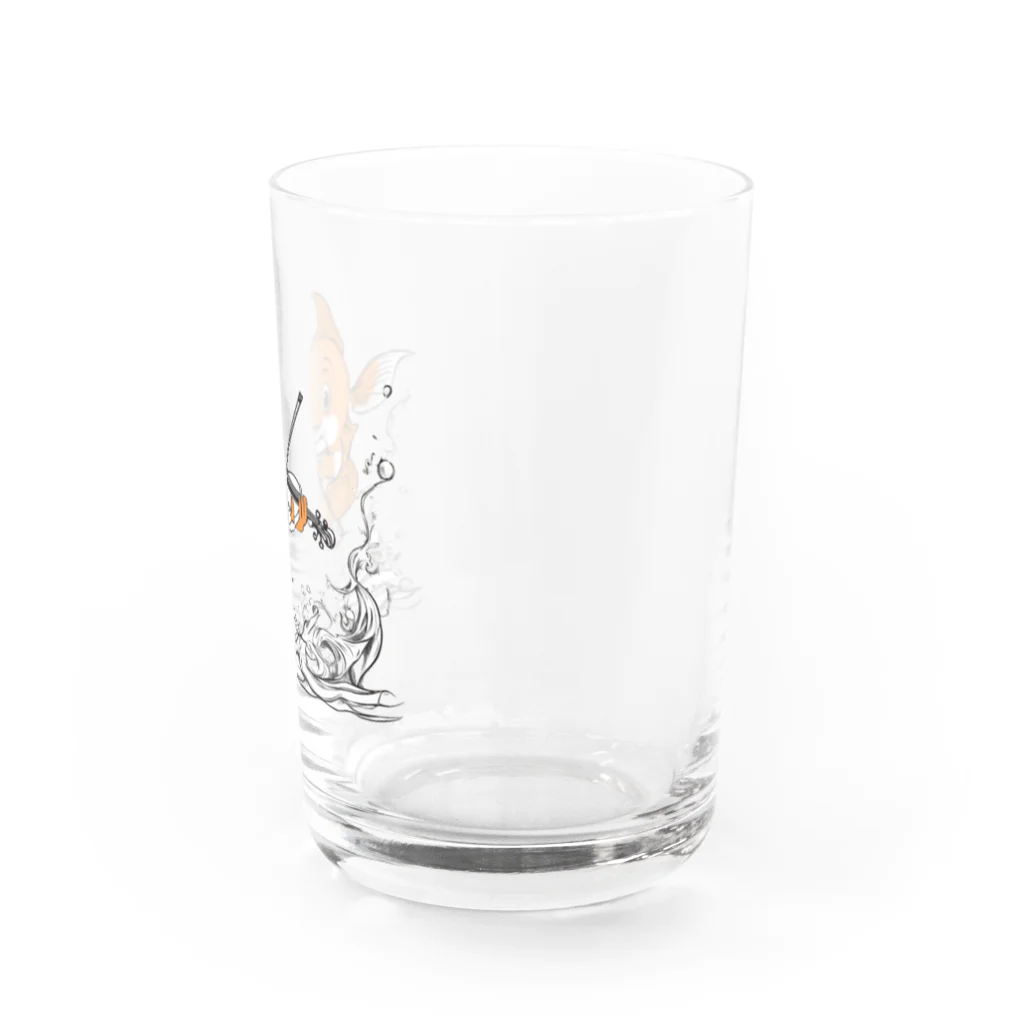 灯籠売りの金魚バイオリニスト Water Glass :right