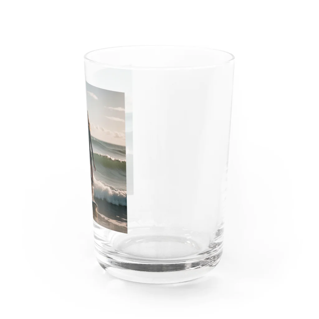 sofhia_shop_2190の美女とサーフィン Water Glass :right