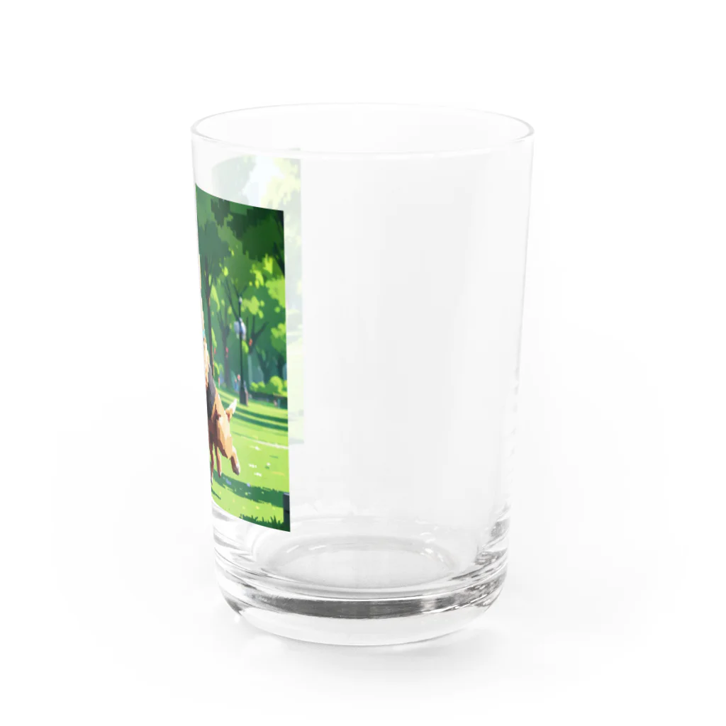 マニーのわんちゃんグッズのドット絵わんちゃん！ Water Glass :right