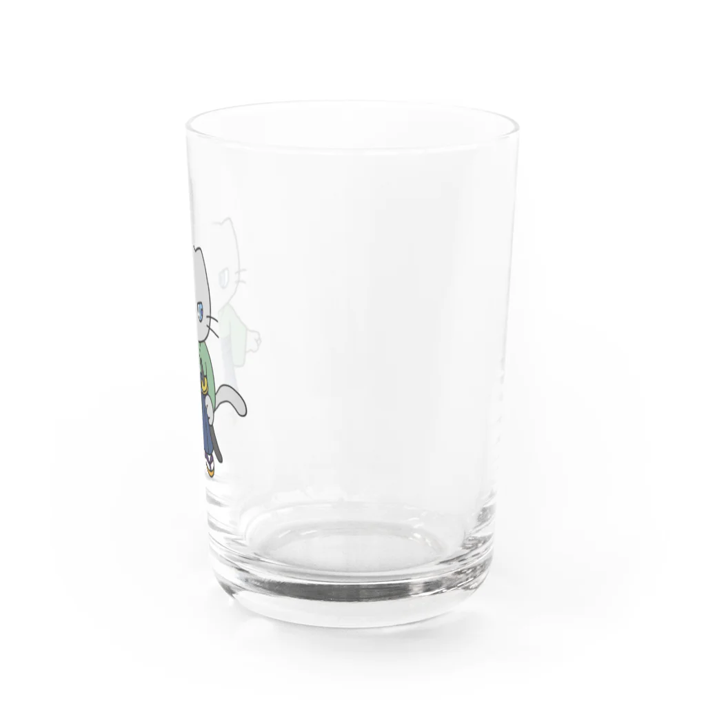 ふうこジャスミンのつり目ねこサムライ Water Glass :right