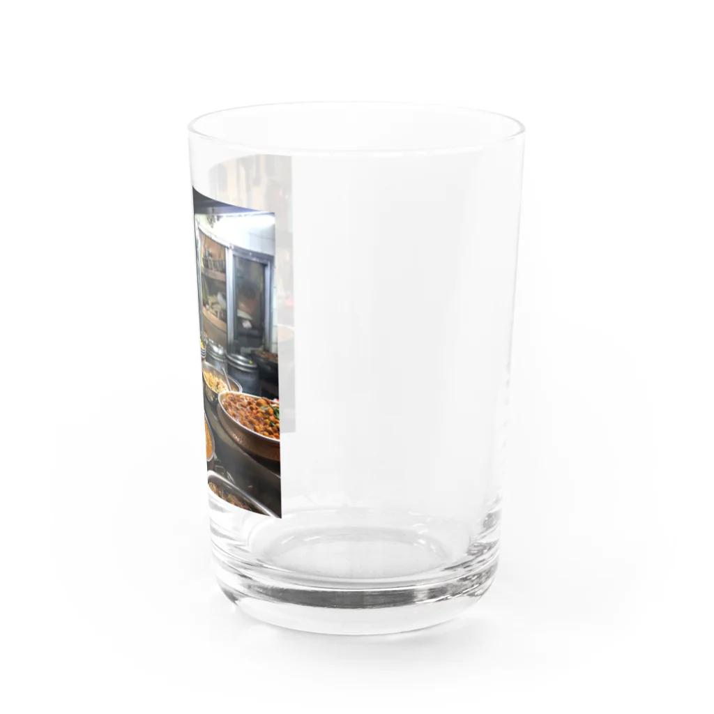 AQUAMETAVERSEのカレー屋店内の厨房風景　kouchan 1616 Water Glass :right