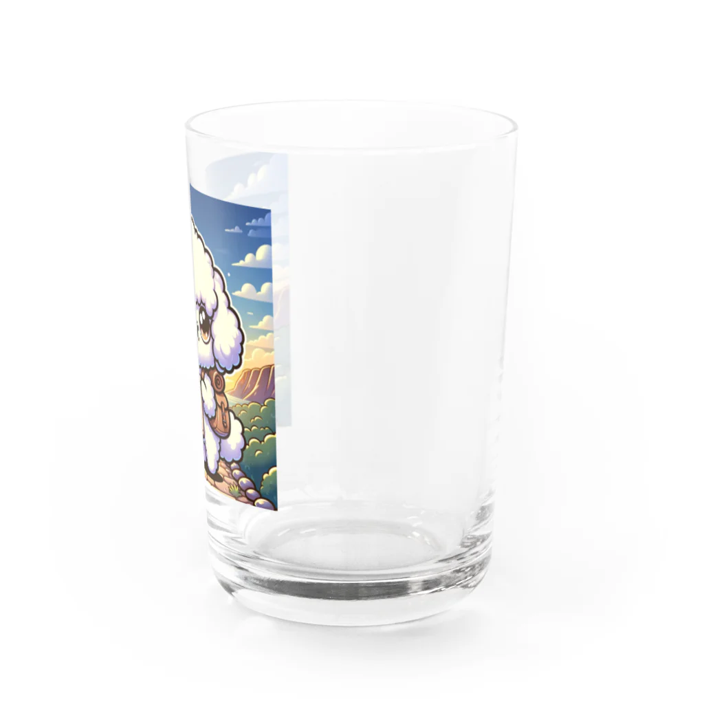 keikei5の華やかで愛らしいトイプードル Water Glass :right