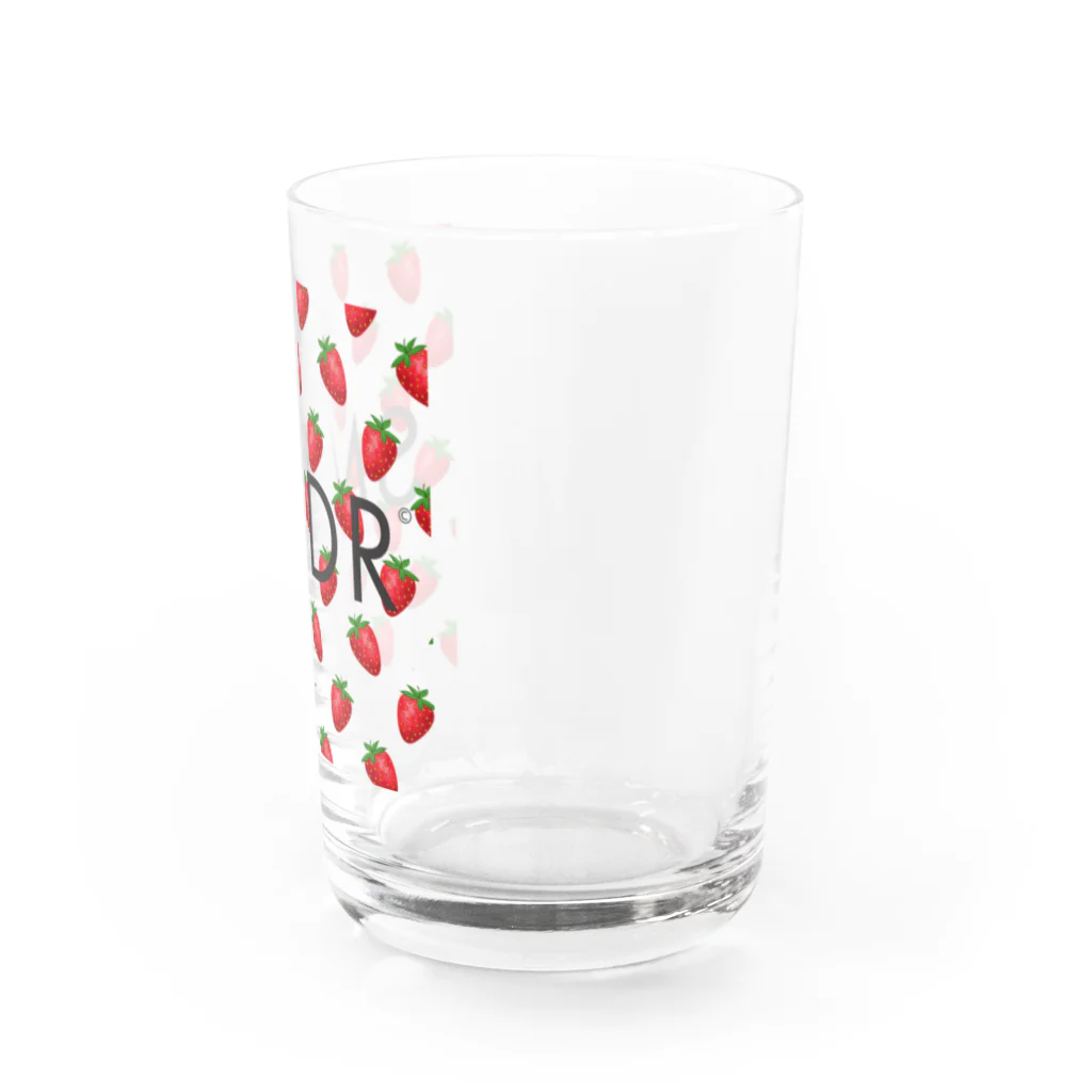 SAMADARA SHOPのサマダラロゴ✕いちごTシャツ Water Glass :right