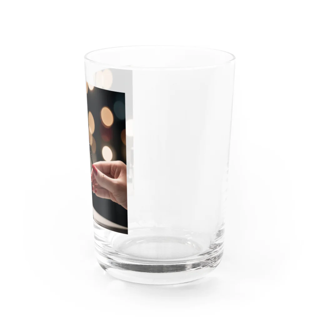 kyuamomoichiのレッドキス Water Glass :right