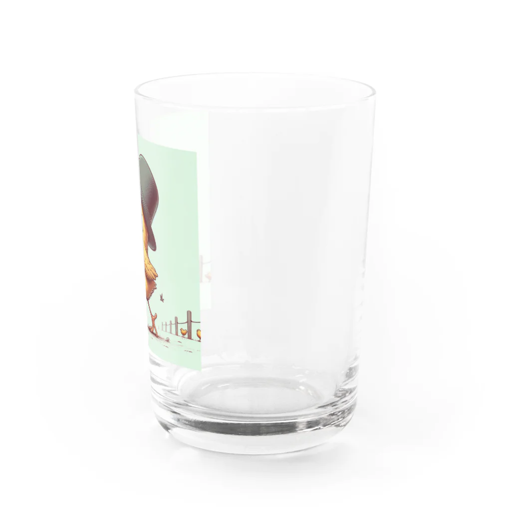 「動物ミリ屋」のピヨピヨ歩きましょ Water Glass :right