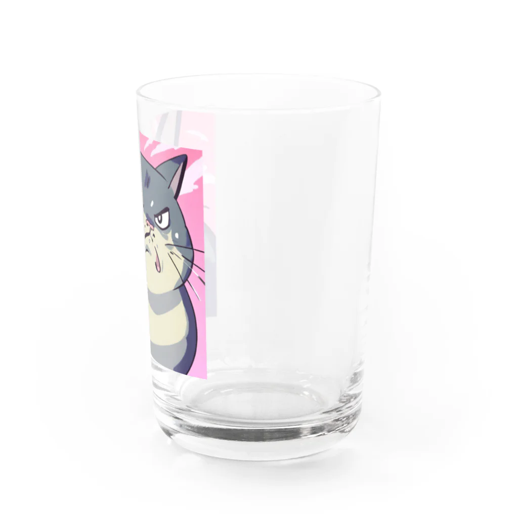 burebiの怒る猫 Water Glass :right