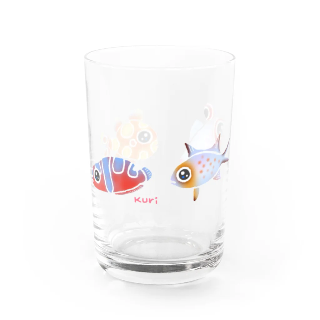 栗坊屋の幼魚だから小さいよ Water Glass :right