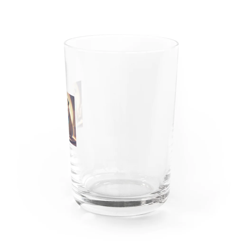 動物の花園　猫メロンのわんわんブ〜 Water Glass :right