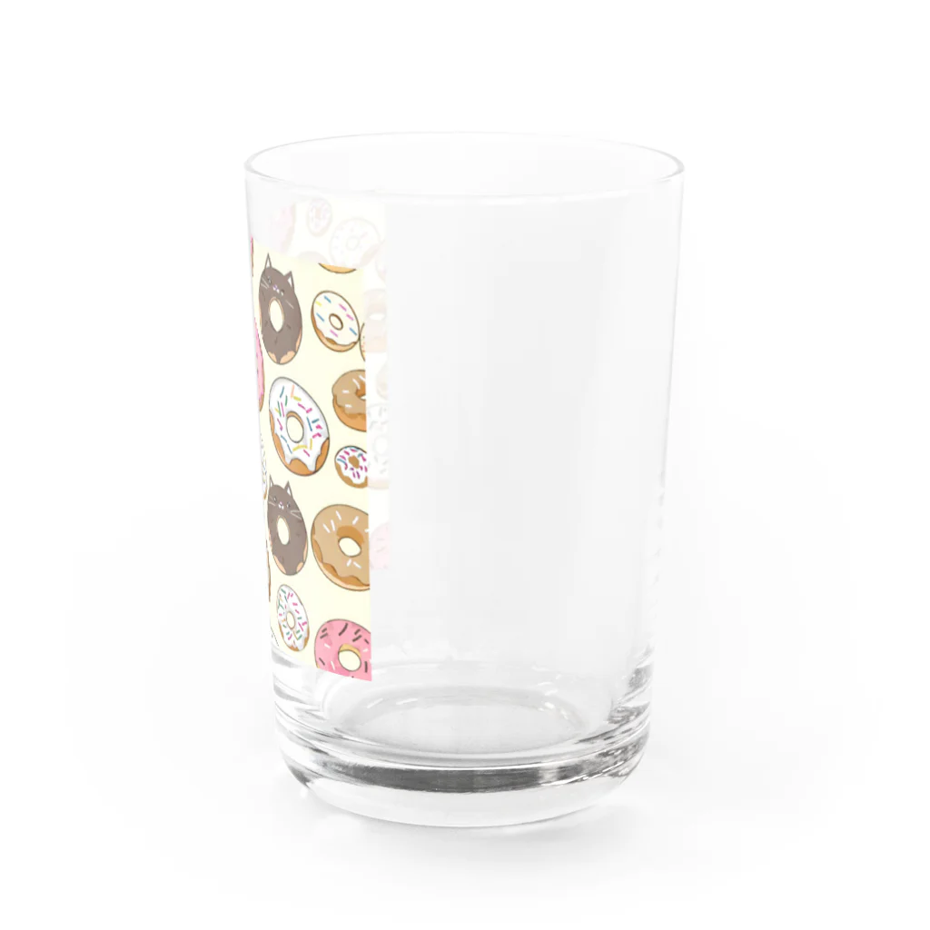 パキュラSHOPのドーナツ、時々ネコドーナツ Water Glass :right