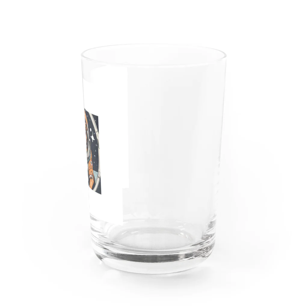 ボクサー犬が好きなんです❗の宇宙旅行ボクサー犬 Water Glass :right