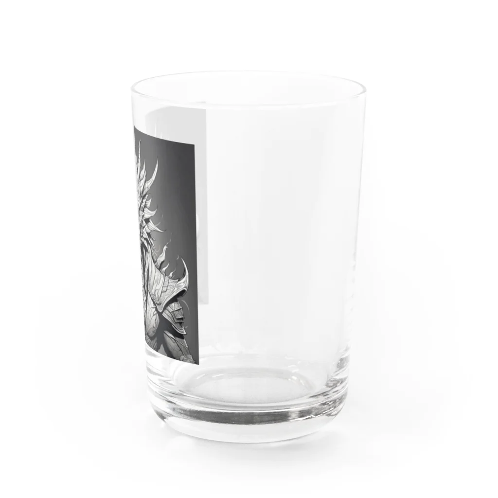 cotaro_worksのドラゴン 鉛筆画03 Water Glass :right