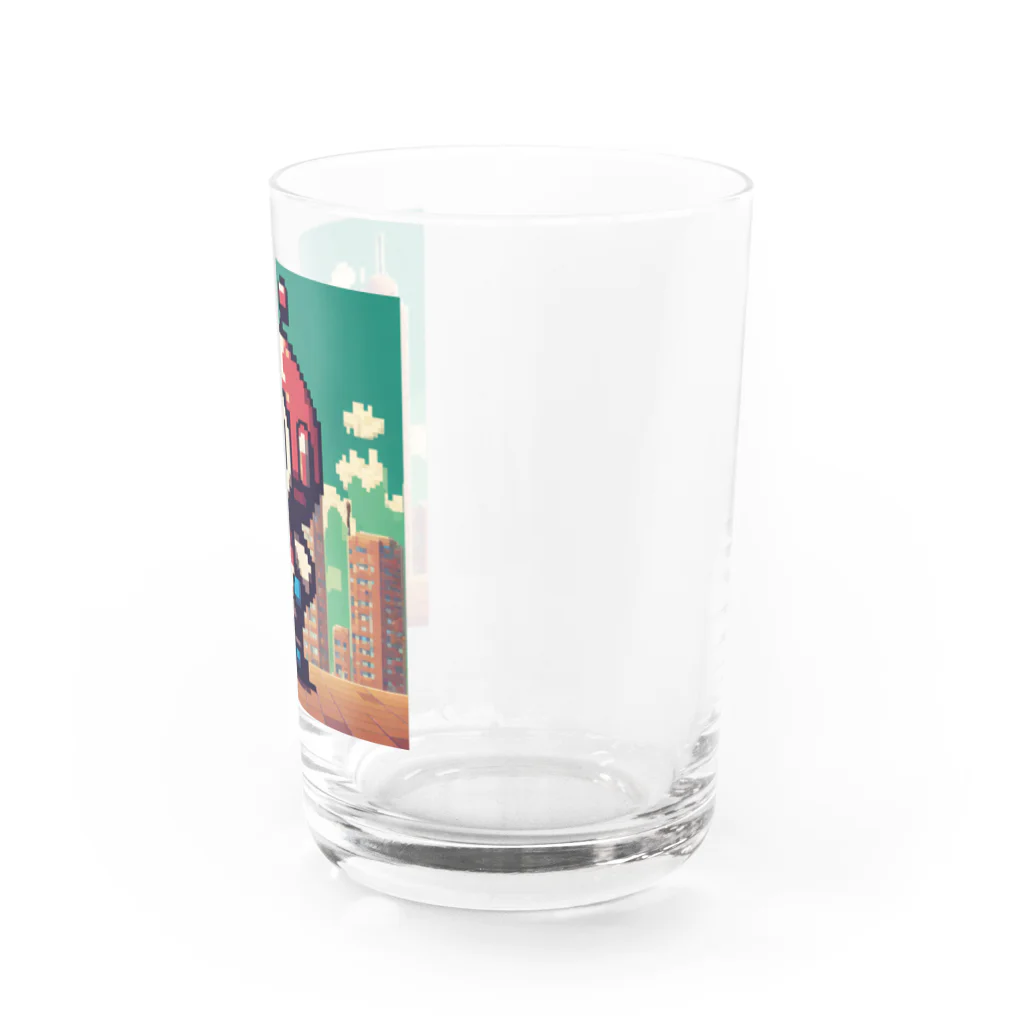 レトロゲームイラストのドット絵キャラクター Water Glass :right