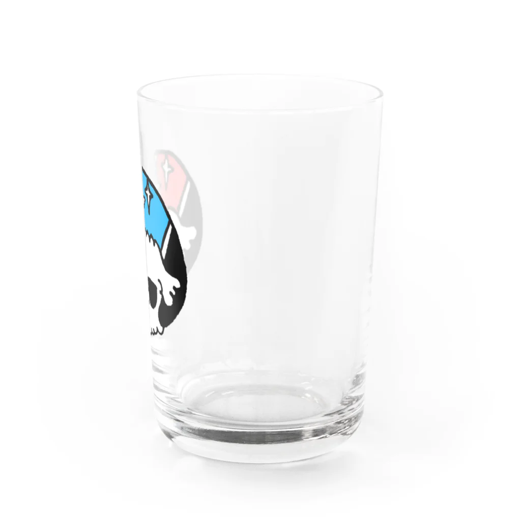 loco moco maruのバイクヘルメットわんこ Water Glass :right