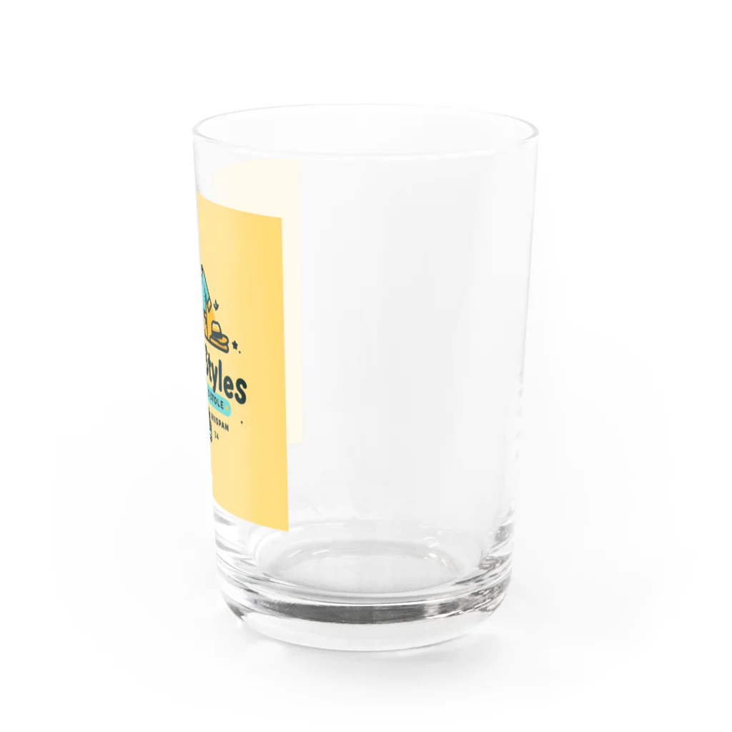 リトルスタイルズ　パパママ&子ども服のlittle styles yellow Water Glass :right