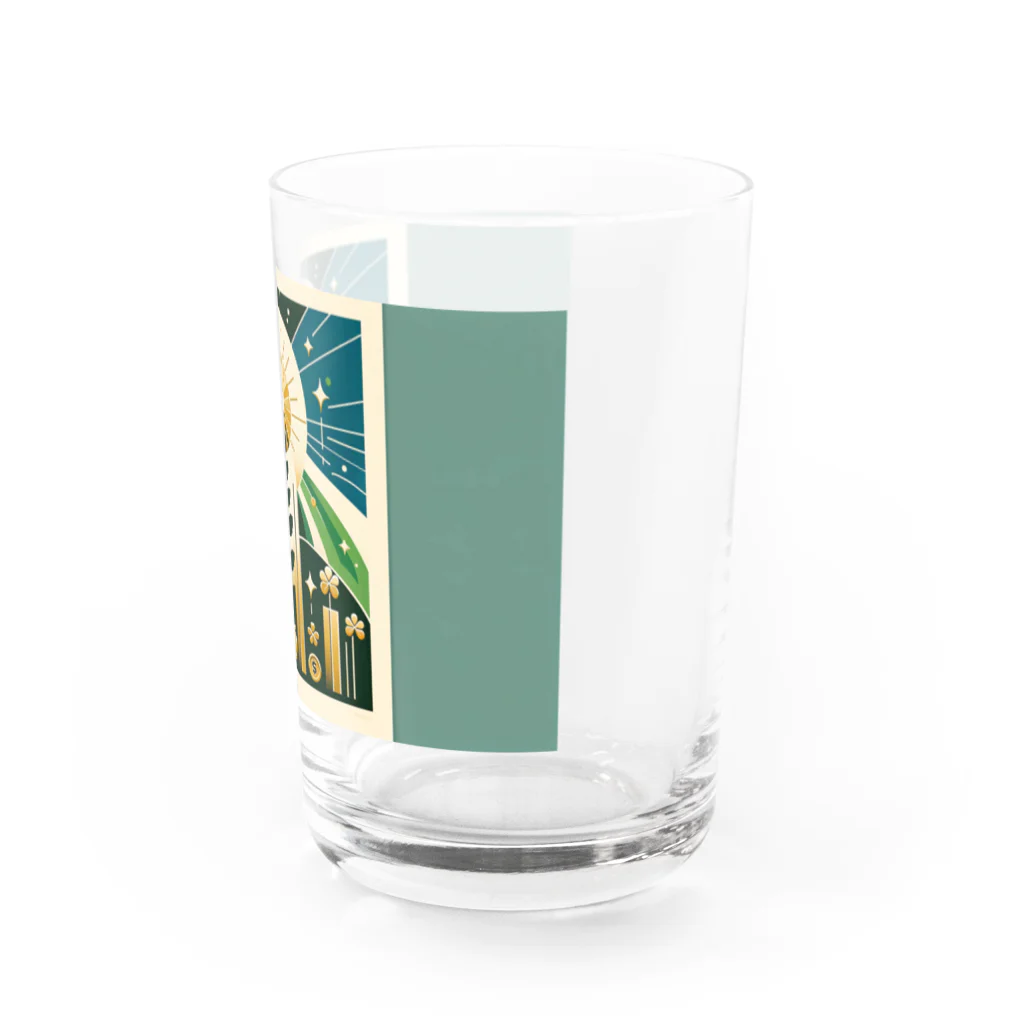 nkcamelliaの幸運と繁栄 Water Glass :right