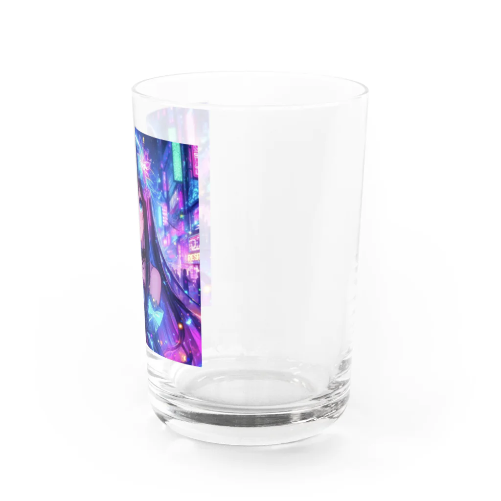 AIデザインちゃんの酒豪AIちゃん　地下アイドルの息抜き Water Glass :right