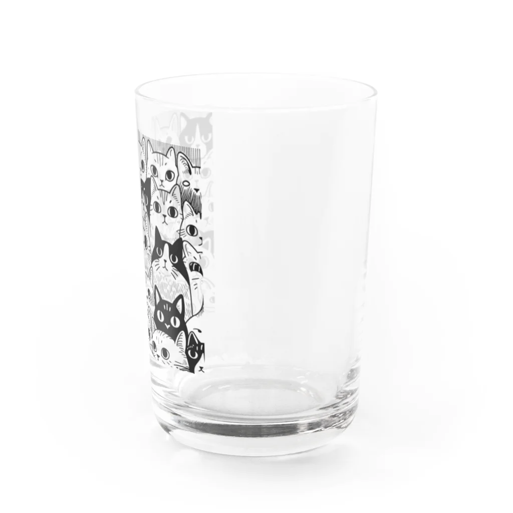 よろずや 重月の猫の小宇宙（ねこのこうちゅう） Water Glass :right