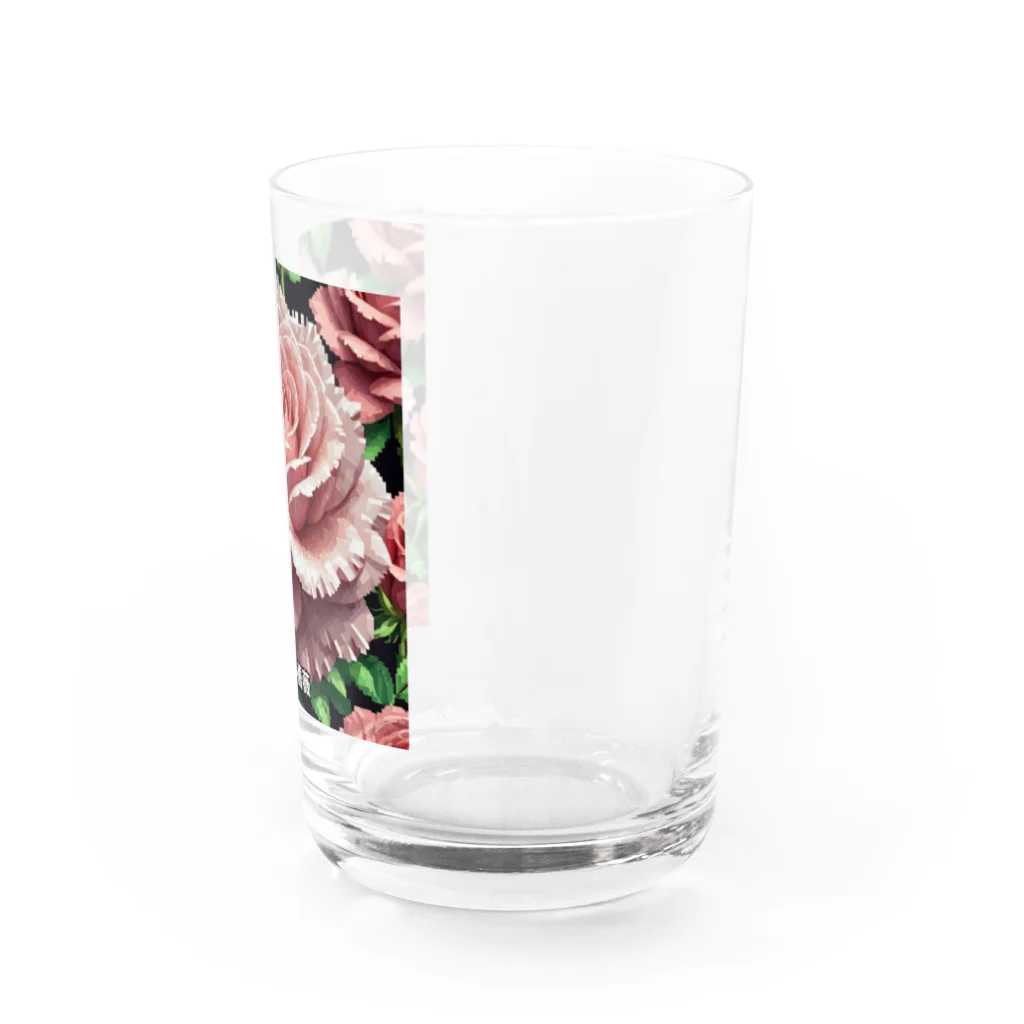 ユウキスタイリッシュショップの一輪のバラ Water Glass :right