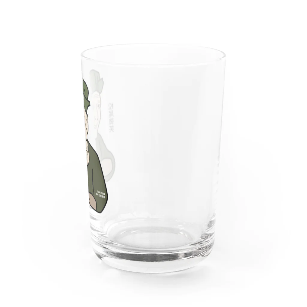 B-catのだじゃれ偉人シリーズ「松尾芭蕉」 Water Glass :right