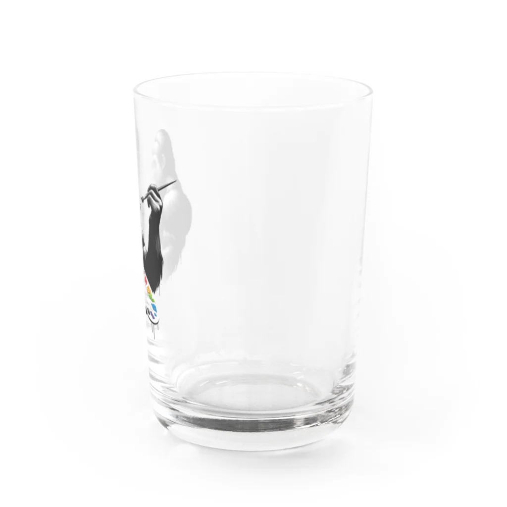 K'ramaの画家ゴリラ Water Glass :right