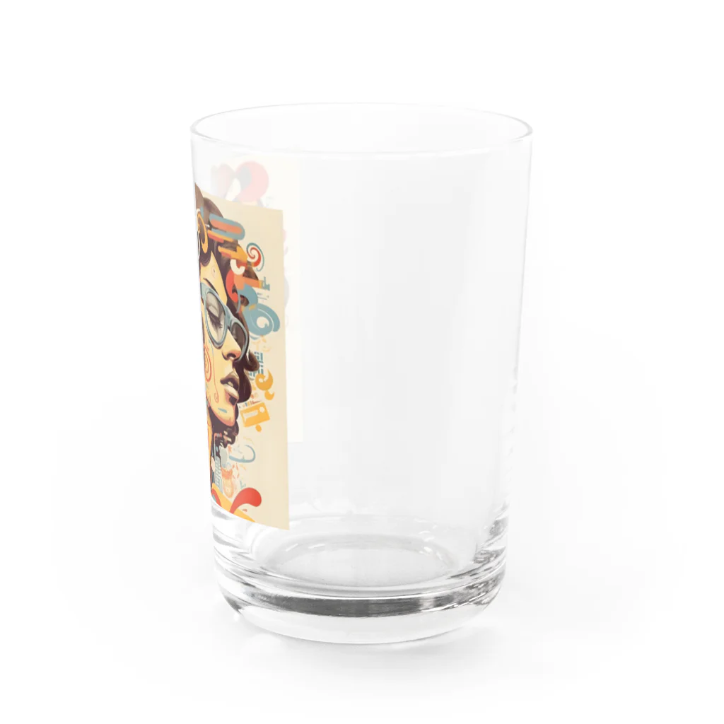 Grazing Wombatのfunky Lady 60's style Water Glass :right