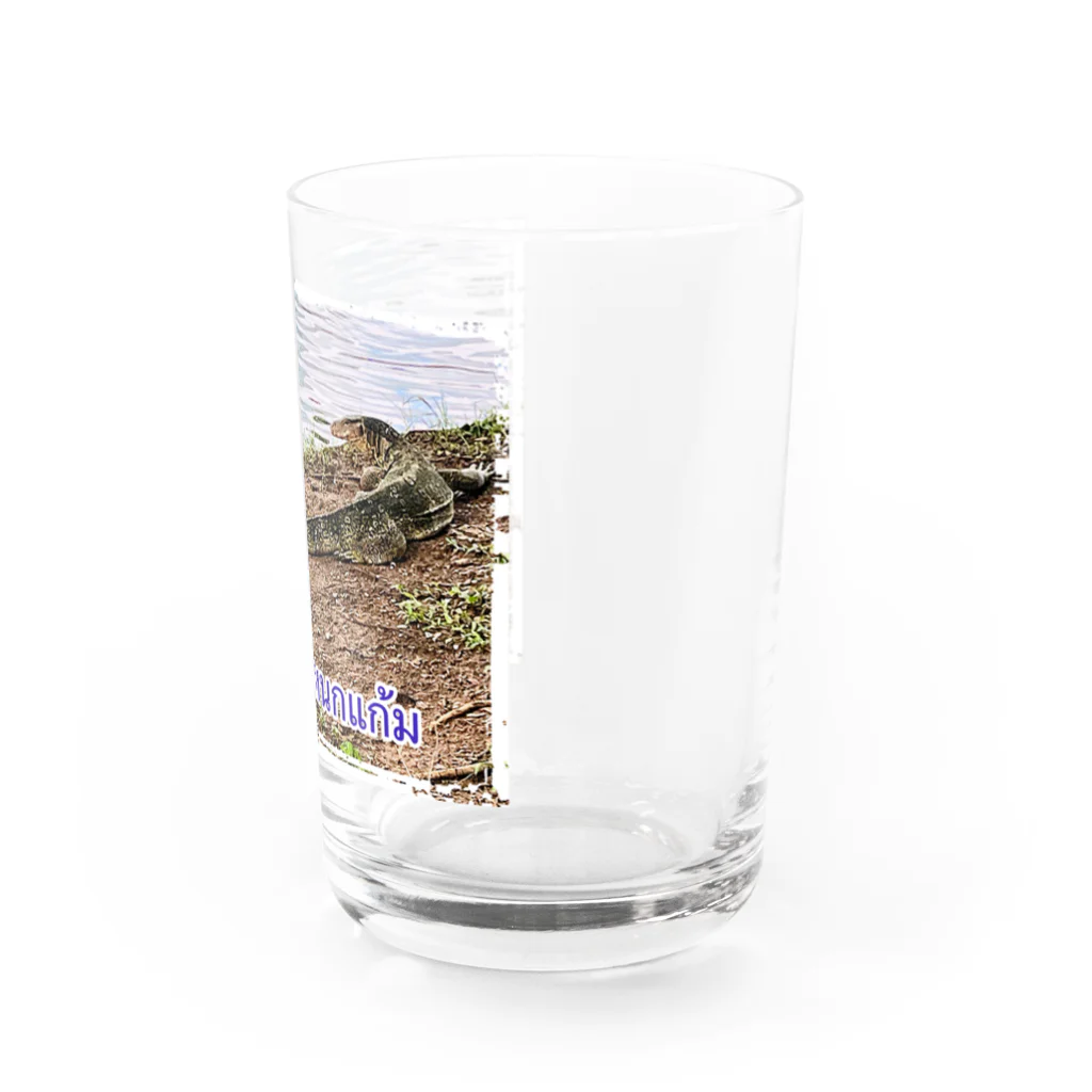 もふもふポメ　のタイのミズオオトカゲ Water Glass :right