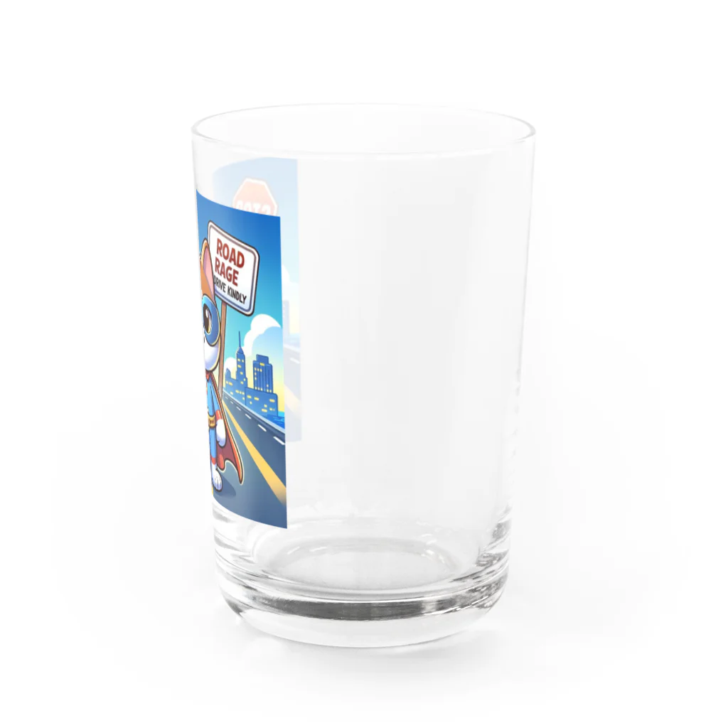 子猫カーニバルの煽り運転禁止！ Water Glass :right