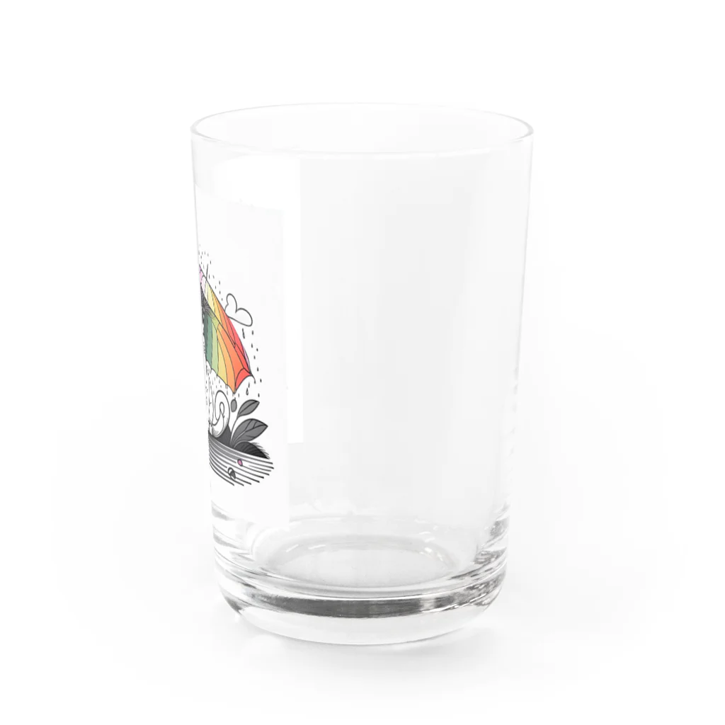 らうんじのニジネコ Water Glass :right