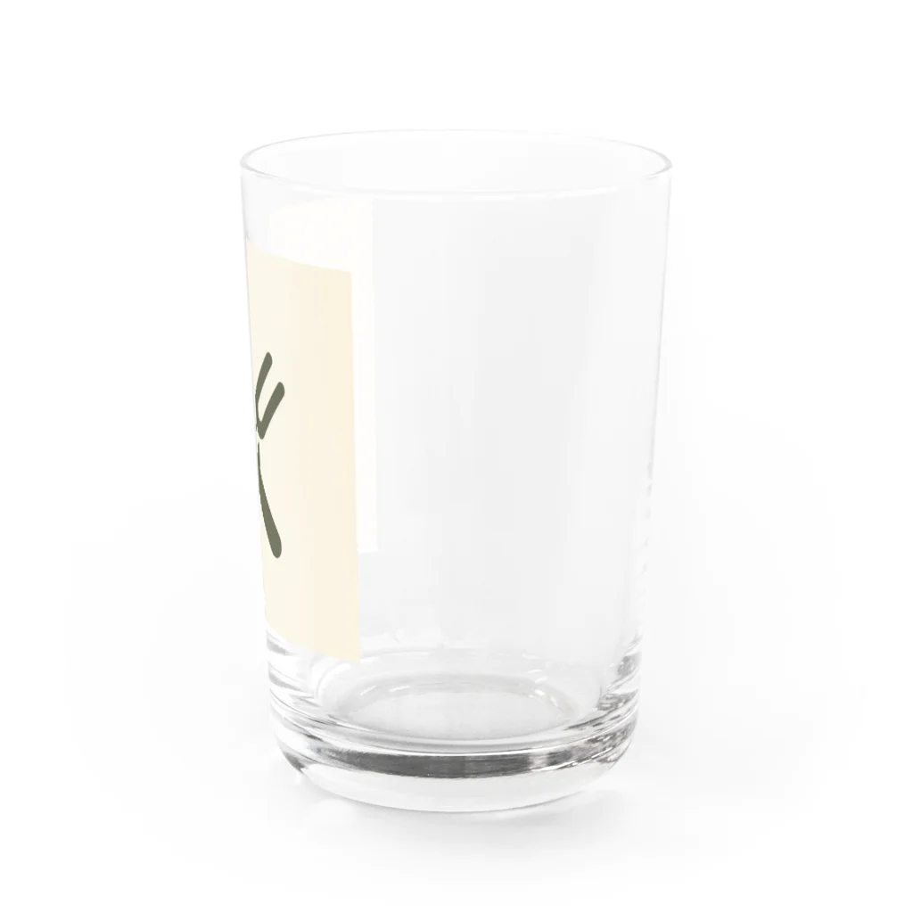 ロゴショップのナイフフォークロゴ Water Glass :right