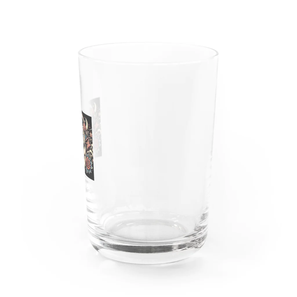 アズールソリューションズのAIイラスト ねこちゃんくん Water Glass :right