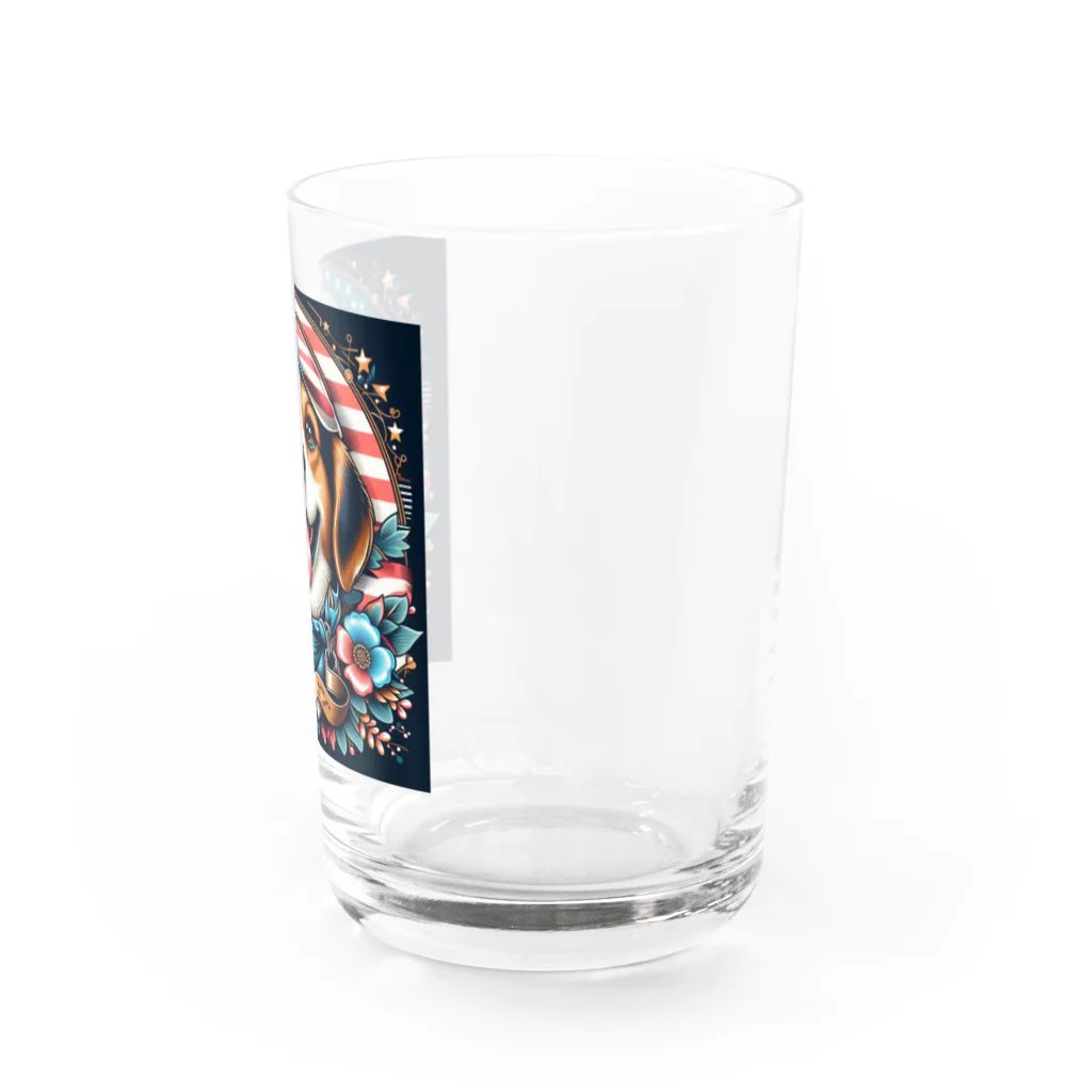 a.t.storeのアメリカンな犬 Water Glass :right