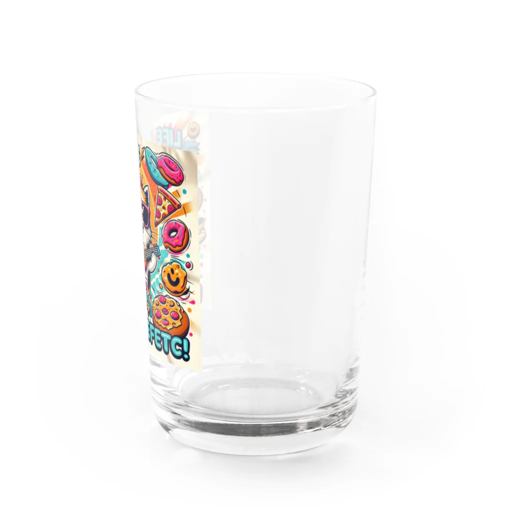 えいゆショップのスナフキ猫くん Water Glass :right